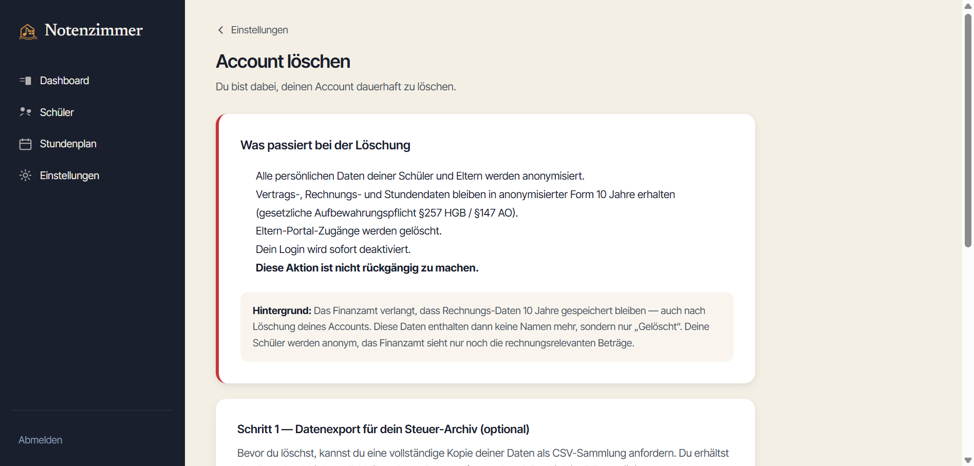 Datenschutz